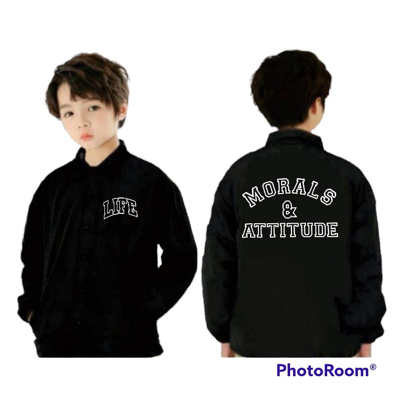 jaket coach anak laki-laki/gambar dragon keren anak  usia 4-12 tahun