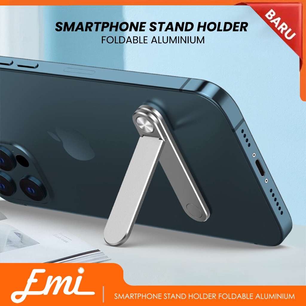 Mini Poweful Smartphone Stand Holder Foldable Aluminium