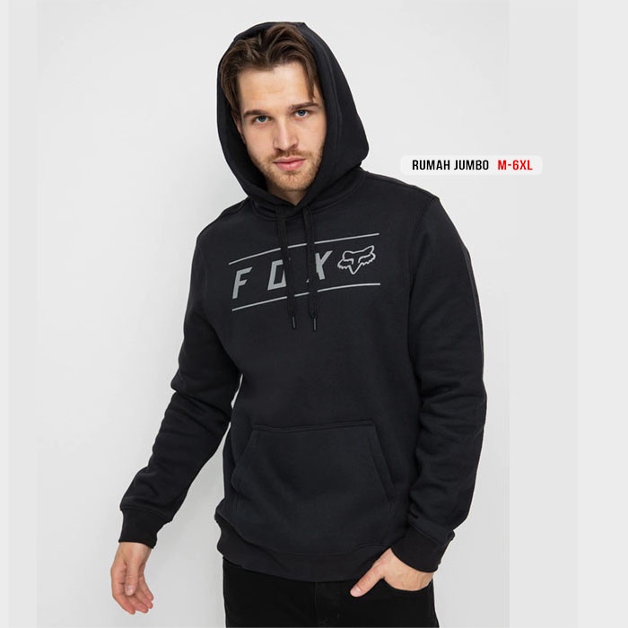 SWEATER HOODIE BLACK FOX OVERSIZE M -6XL SWITER BIG SIZE