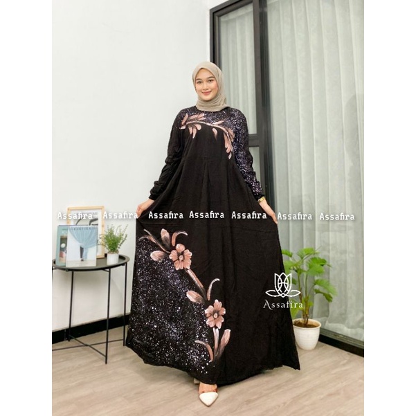 GAMIS LUKIS TERBARU DAN KEKINIAN KAIN ADEM DAN TEBAL GAMIS Twill RAYON DRESS DAILY FASHION WANITA MUSLIM