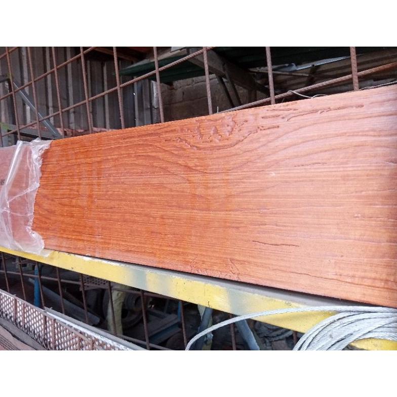 Papan GRC motif serat kayu per 1m x 20cm sudah berwarna coating 8C9T03986