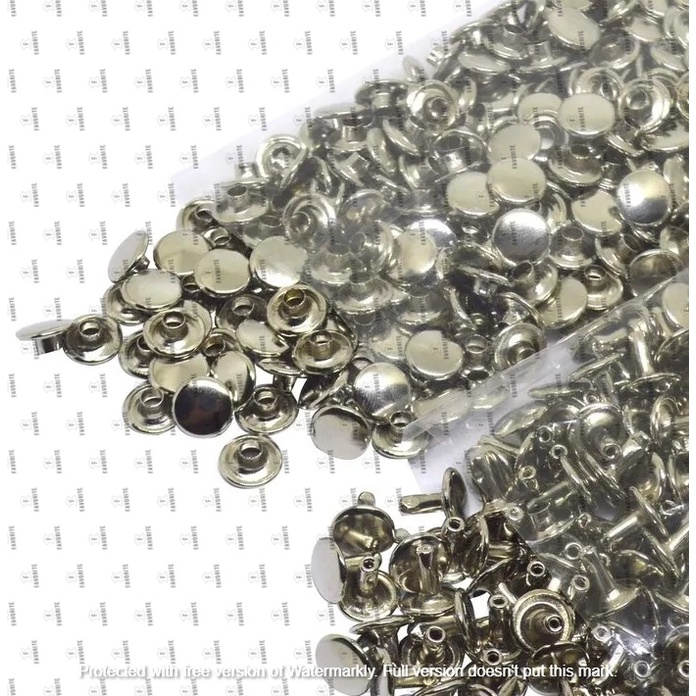 Paku Keling / Centang Bolak Balik 9mm 200 Set Warna Nikel V 810 D HRG PER BKS = 200SET