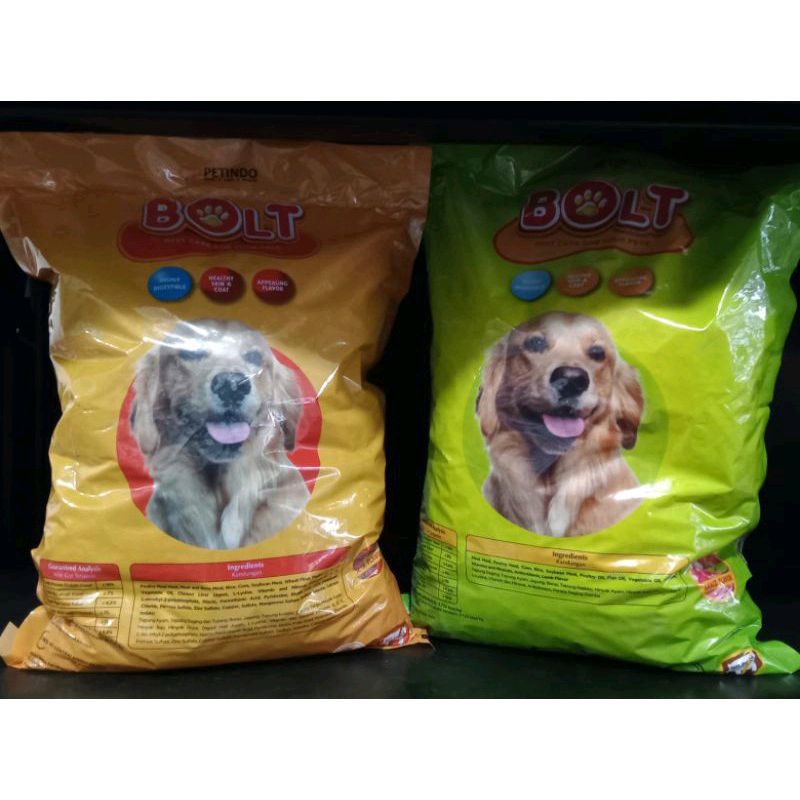 Makanan anjing dewasa promo repack 1kg all varian | bolt dogfood promo
