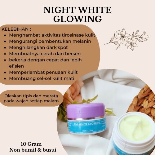 Cream Malam White Glowing