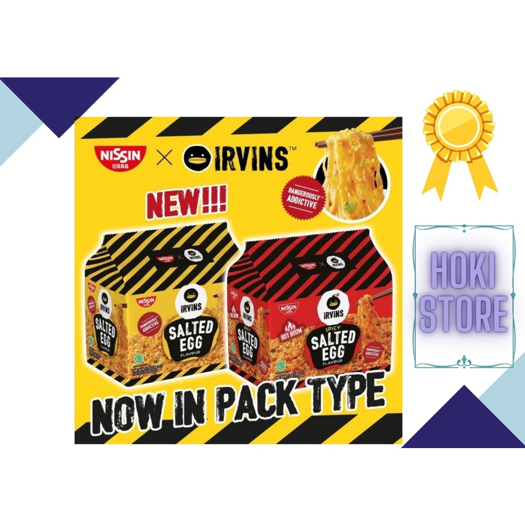 

Nissin Ramen Irvins Salted Egg Noodle Halal Spicy / Original