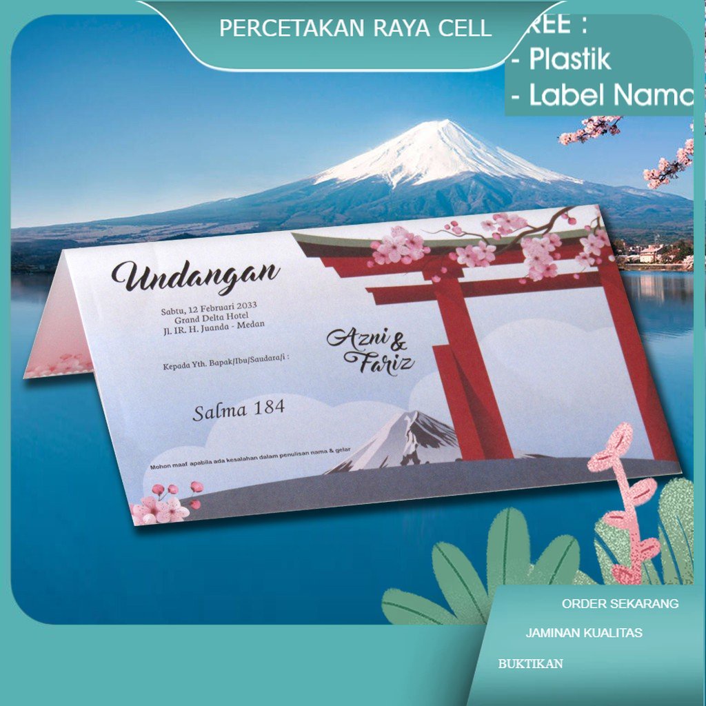 

Undangan Pernikahan desain Salma 184, Sakura Mountain