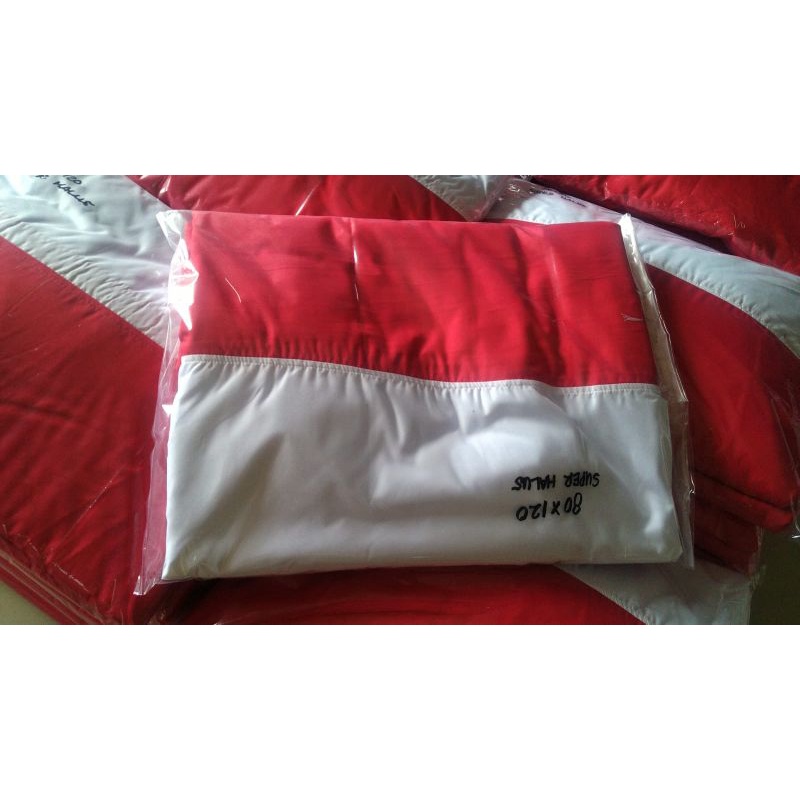 BENDERA MERAH-PUTIH 80x120cm ( bahan kain ero superhalus)