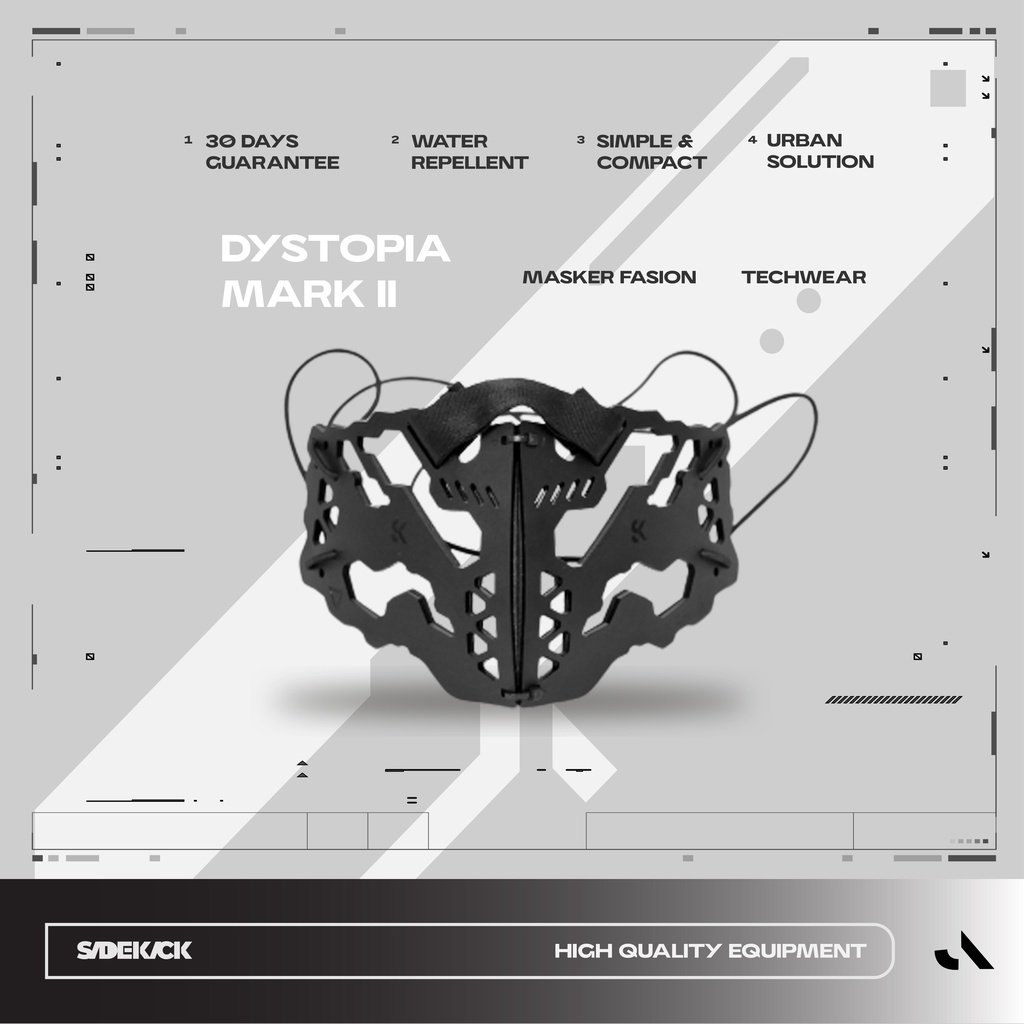 Sidekick Project - DYSTOPIA MARK II - masker fashion - tactical - tech wear