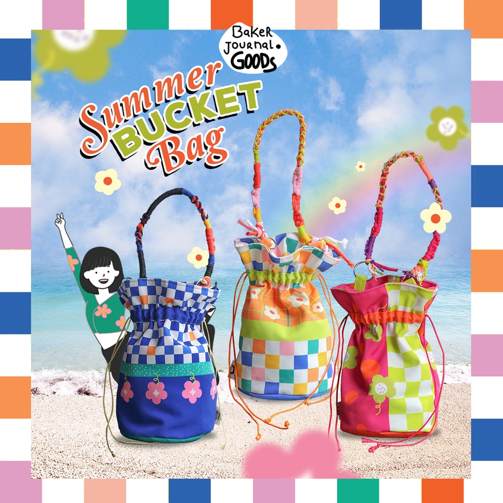 Bucket Bag / Tas Wanita / Paket Hadiah Summer Bucket Bag