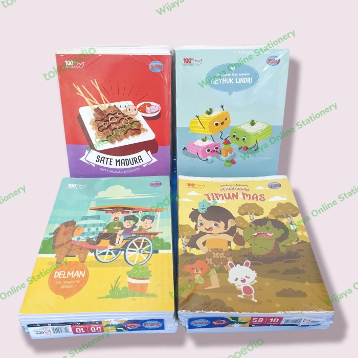 

Bts Buku Tulis Sinar Dunia 58 Lembar (1 Pak Isi 10)