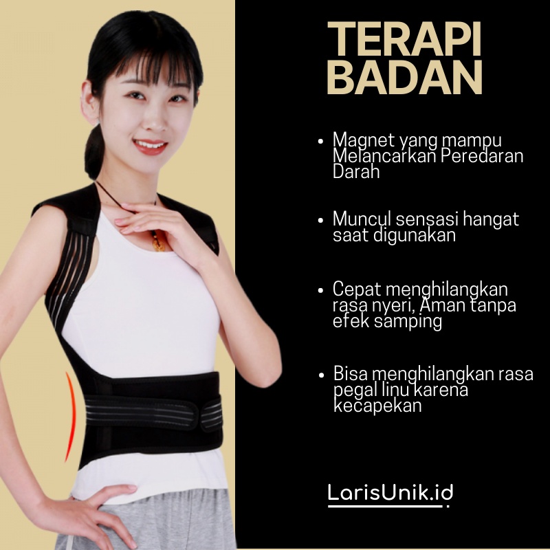 Alat Terapi Badan Perawatan Diri Sabuk Terapi Pundak Punggung Pinggang Magnetic Tourmaline Back Waist Shoulder