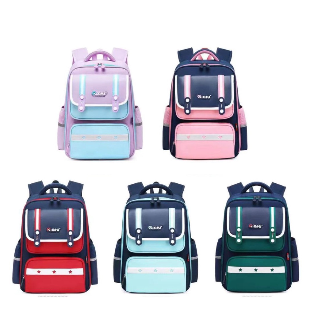 [MONA] Tas Ransel Motif Simple Lucu dan Keren Anak Sekolah Kualitas Import Premium -M0212