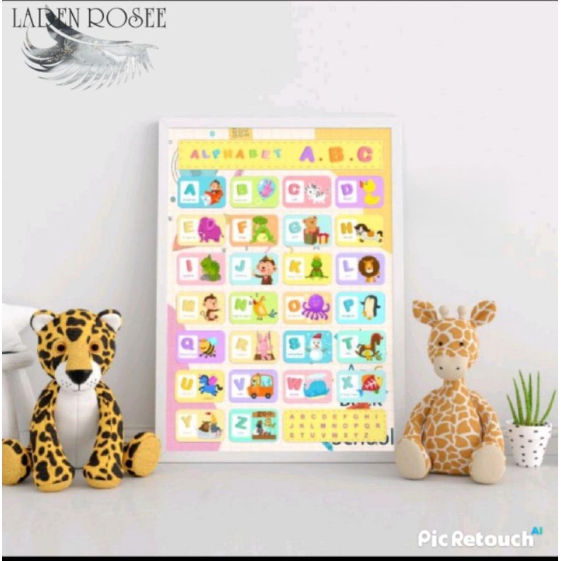 Poster Edukasi anak Alphabet