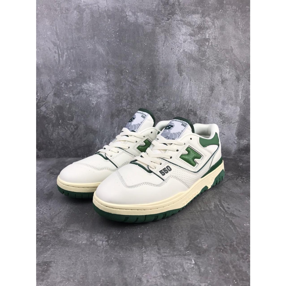 New Balance 550 White Green - BB550ALD, 100% Real Pic.