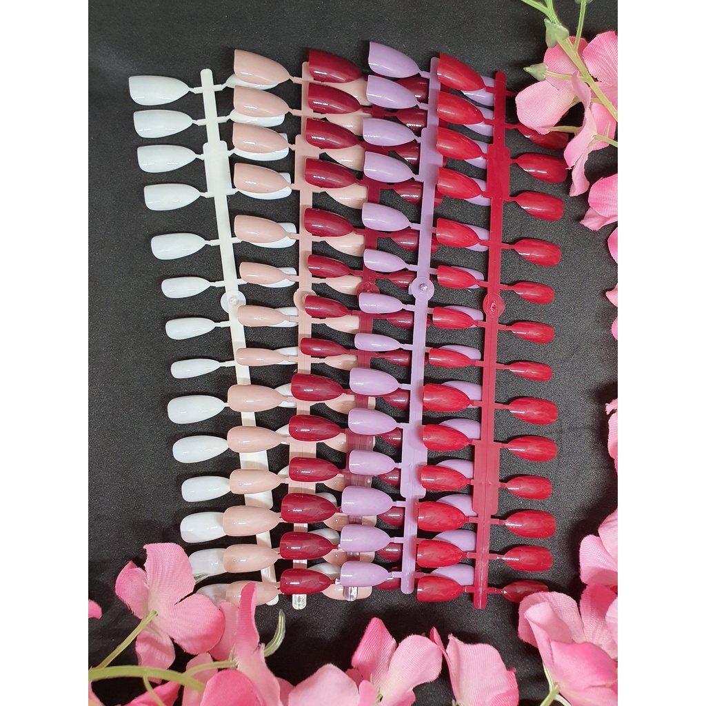 Kuku Palsu 28pcs Stiletto Runcing