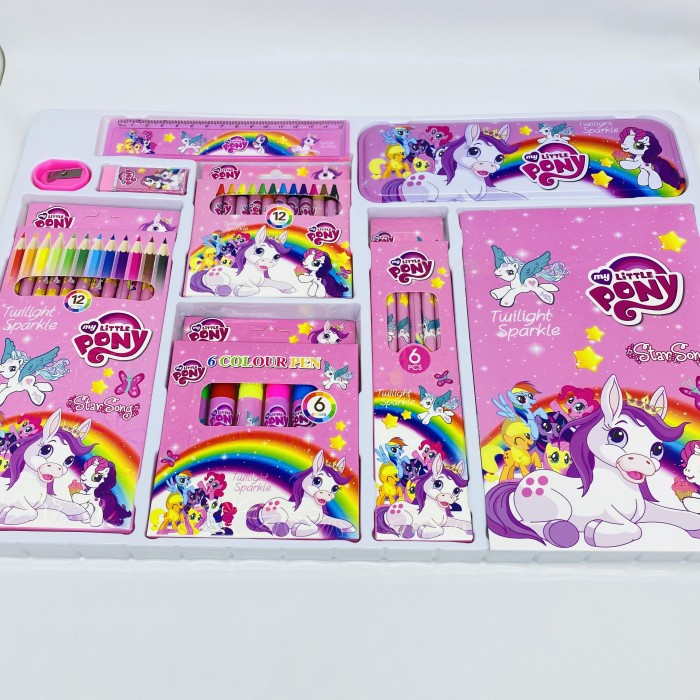 

Terlaris ✨ -Stationary set xl alat tulis gambar anak lengkap little pony- 2.1.23