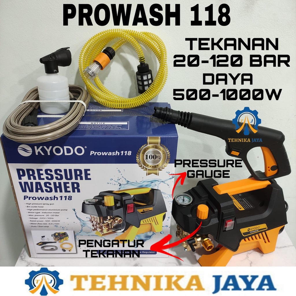 Jual Steam Jet Cleaner KYODO Prowash 118 Ada Pengatur Tekanan High