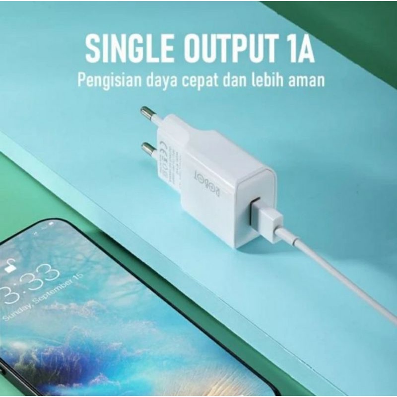 [COD] KEPALA CHARGER CARGER ADAPTOR ROBOT RT-K10 ORIGINAL / BATOK CASAN HP