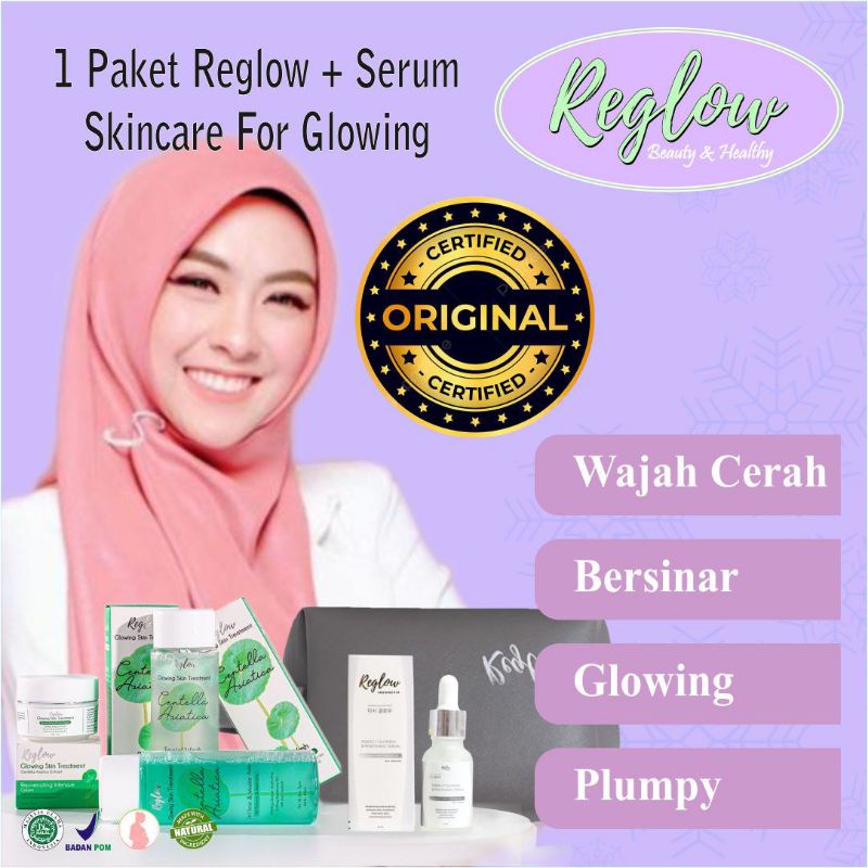 Reglow Glowing Skin Tritment Skincare Original Paket Lengkap By Dr. Sindy Halal Membuat Wajah Cantik