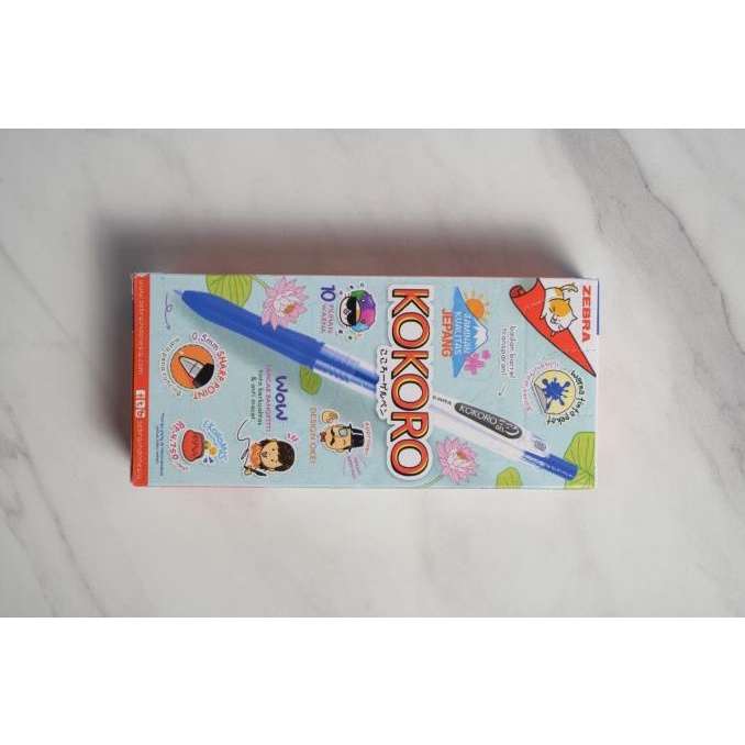 

BRG BARU Pulpen Zebra Kokoro Hitam / Biru / Sweet Semi Gel - LUSIN