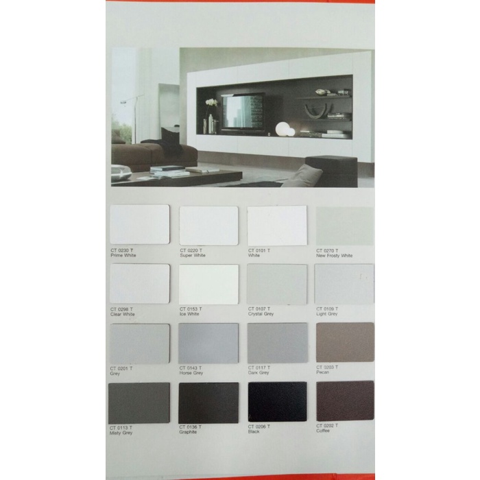 Pengaman Ct 0153F Ice White Carta Hpl Polos Hpl Solid Hpl Putih