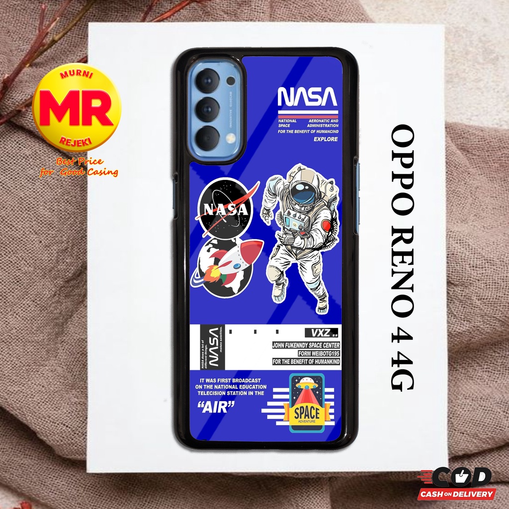 Case OPPO RENO 4 4G  Casing OPPO RENO 4 4G Motif [ NASA ASTRO ] Murni case - casing killau - softcas