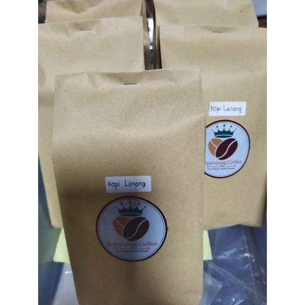 

kopi bubuk robusta lanang murni 100% "sepanjang coffee" 250 gram