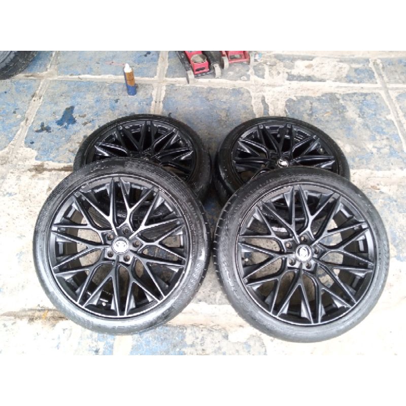 velg mobil bekas hsr sloux ring 20 baut 5x114 + ban bonus cocok buat xtrail juke crv