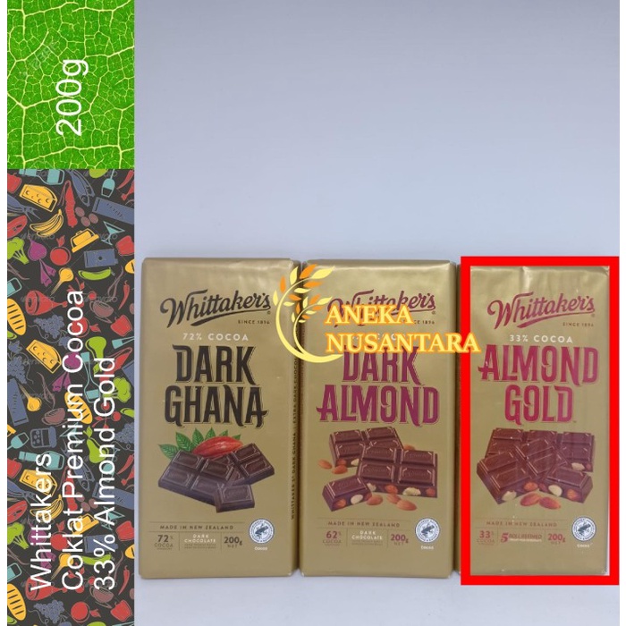 

Promo Whittakers Chocolate Bar 200g / Coklat Impor New Zeland Original