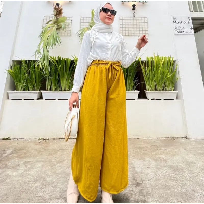 SALE !!! KULOT CRINKLE TALI / CELANA PANJANG WANITA TERBARU