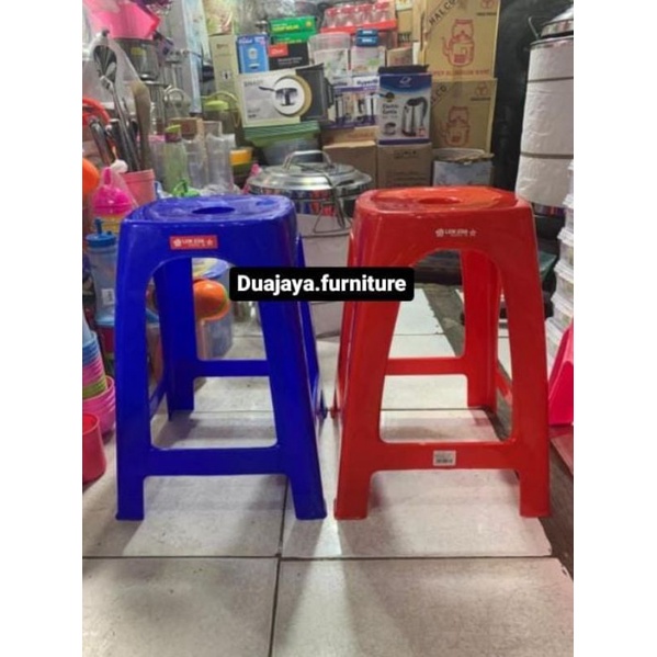 Lion Star - Kursi / Bangku Plastik Tinggi Lion Star / Bangku Bakso Plastik Murah