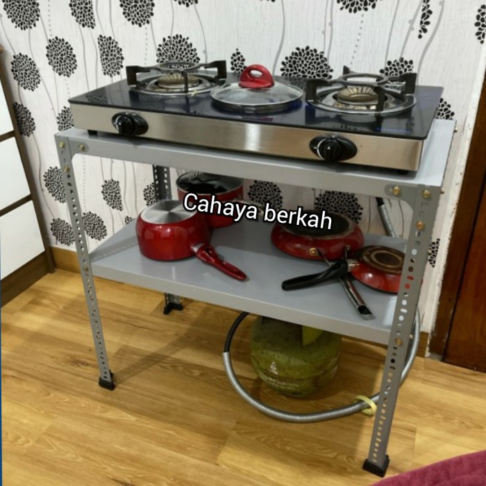 Rak Rak Besi Meja Kompor 2 Susun