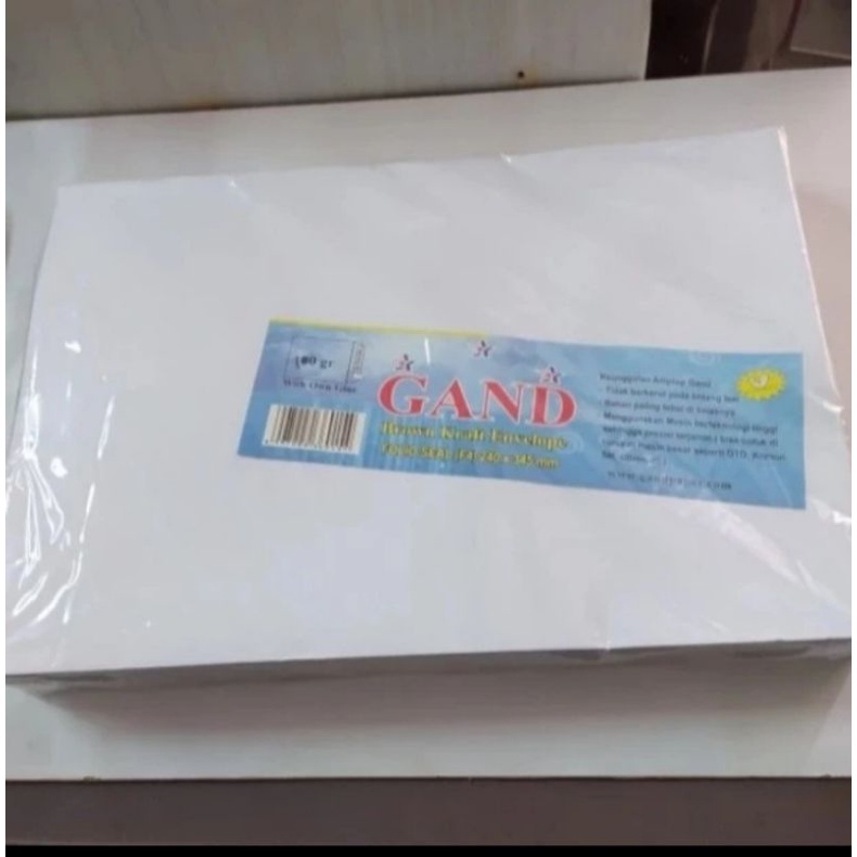 

amplop gand folio putih (24 x 35 ) 100 gram dengan seal