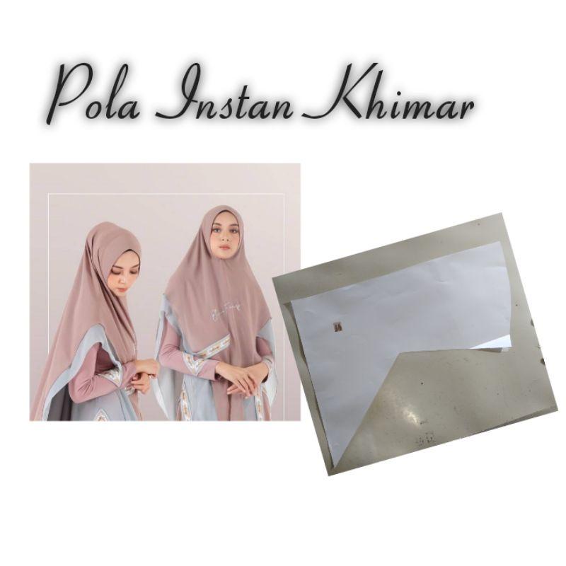 Pola Instan Khimar 2 Layer