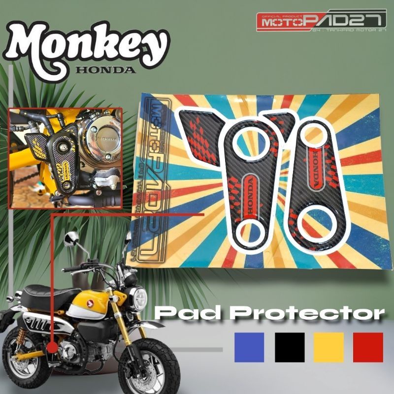 Motopad27 Stiker Honda Monkey 125 Stiker timbul Cover Footstep Honda Monkey 125