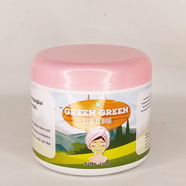 Liz Skincare Green Green Mask at Home ( Mengangkat Kotoran dan Membersihkan wajah )