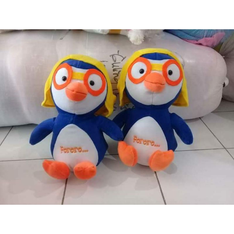 BONEKA PORORO ( PINGUIN ) SIZE &quot; L &quot; Tinggi 40 Cm..