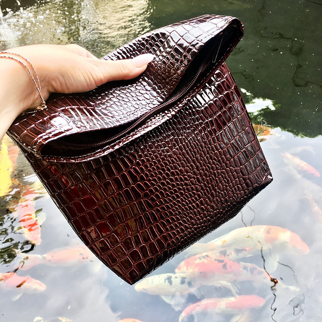 Dompet Pesta Wanita Croco Clutch murah 01-6353