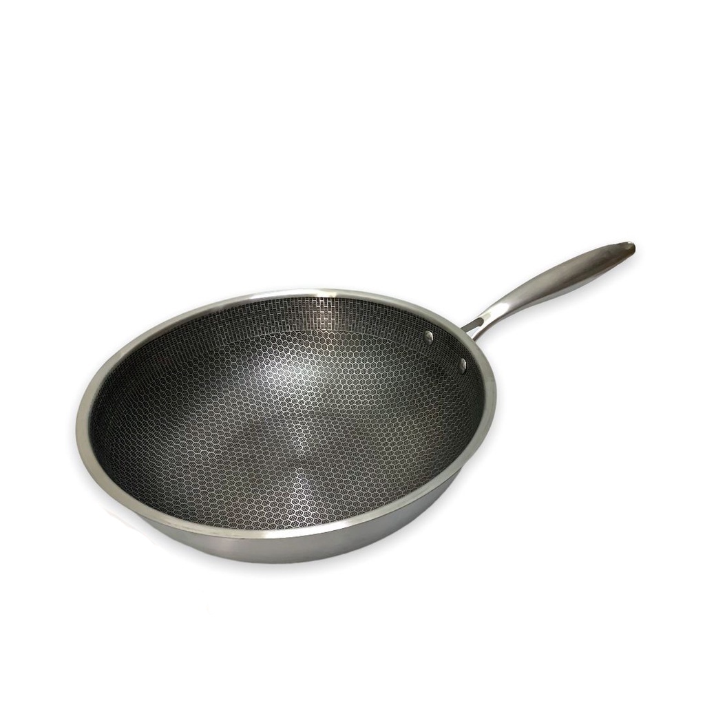 [RS] FRYPAN WOK PAN PANCI PENGGORENGAN ANTI LENGKET MOTIF HONEYCOMB LABA-LABA