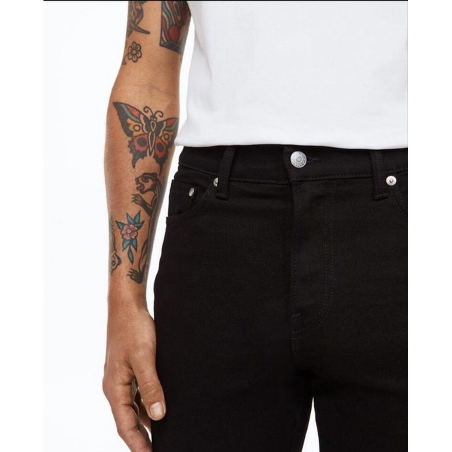 h&amp;m skinny black denim jeans