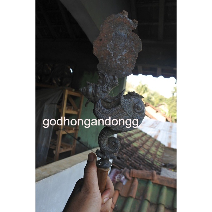 tombak pusaka naga gumelar bersayap sepuh majapahit perunggu tosan aji paling murah seindonesia GG7878