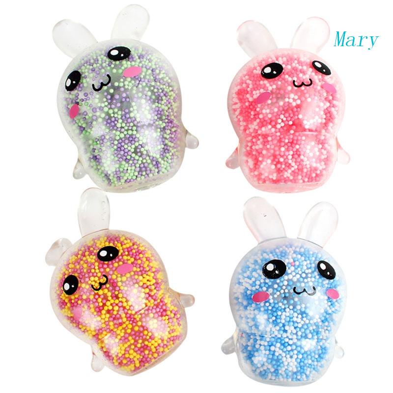 Mary Stress Hand Squeezeable Glowing Bunny Untuk Anak Laki-Laki Perempuan Sensory Fidget Gift