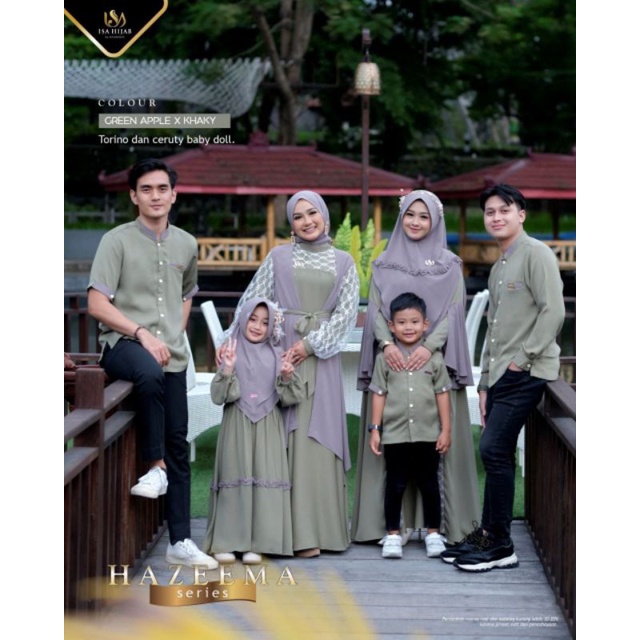 Sarimbit Keluarga Hazeema Series by Isahijab / Sarimbit Lebaran 2023