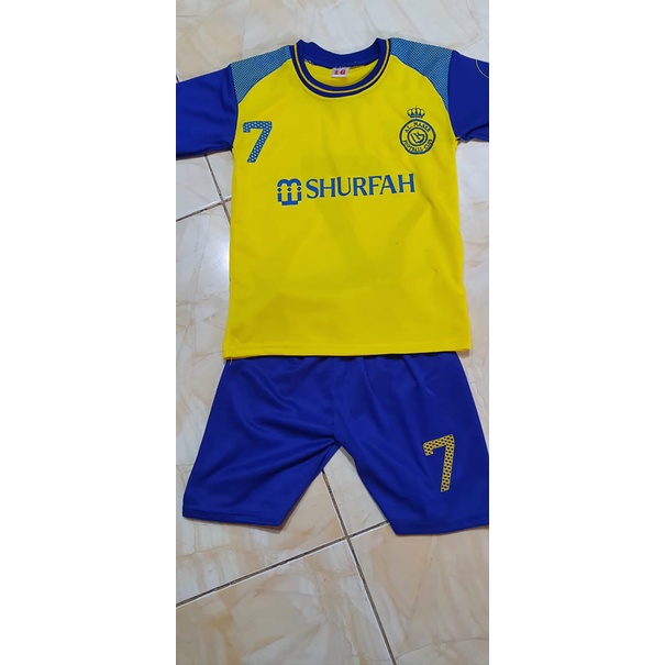 jersey ronaldo al nasrr shurfah usia 5-12thn