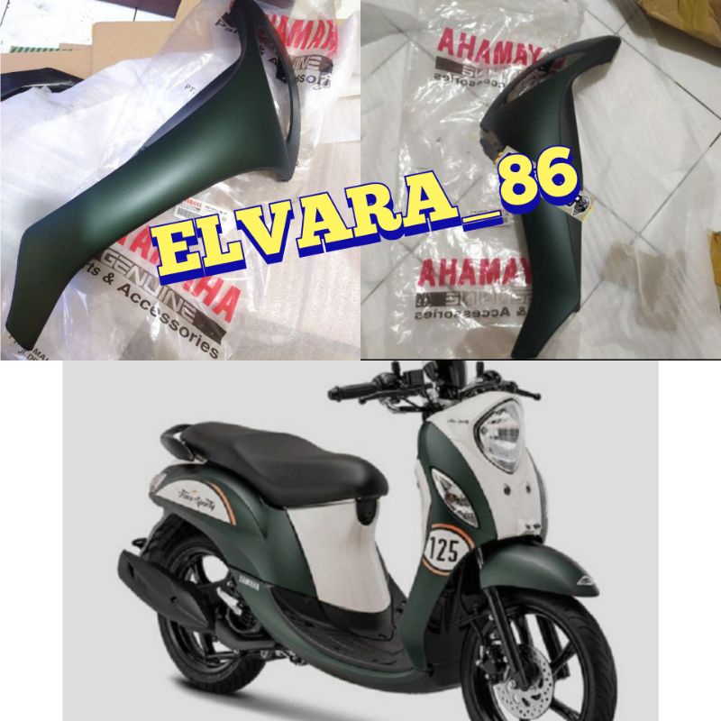 Sayap depan kanan / kiri Yamaha Fino 125 hijau doff