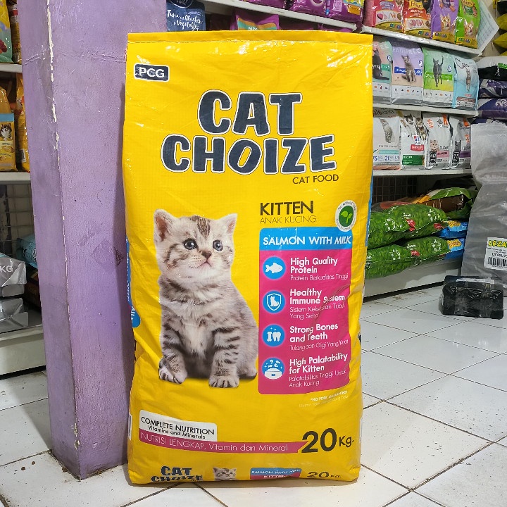 GRAB/GO-JEK Makanan Kucing Cat Choize Kitten Salmon Kemasan 20KG