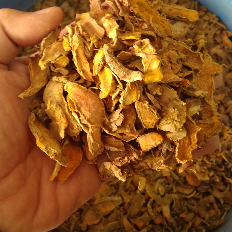 

SGS Kunyit Kuning Kering 500gr / Kunir Kuning Iris Rajang Kering