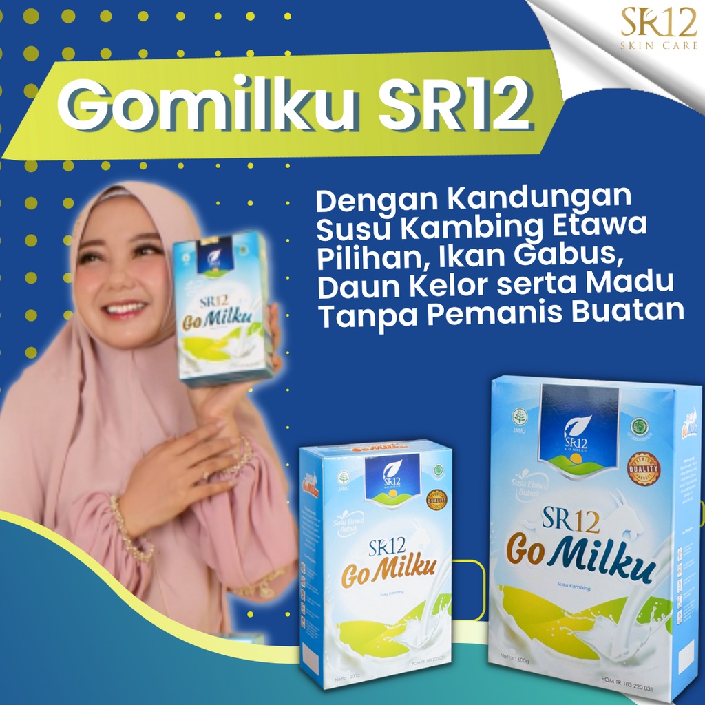 

BEST SELLER Susu Gomilku SR12 Susu Kambing Etawa 200 dan 600 Gram SR12