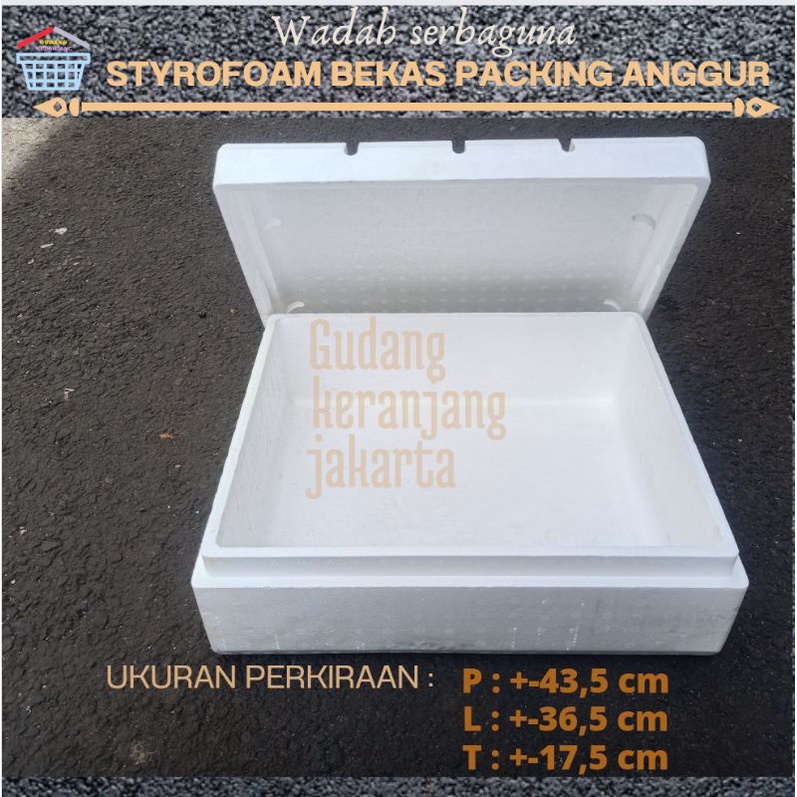 Jual STYROFOAM BOX ANGGUR STYROFOAM ANGGUR BOX ANGGUR BEKAS Shopee