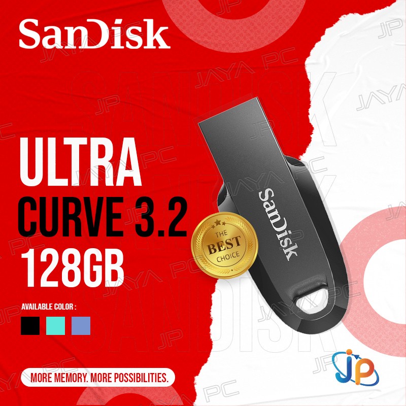 FlashDisk Sandisk CZ550 128GB - Flash Disk Ultra Curve 128 GB USB 3.2